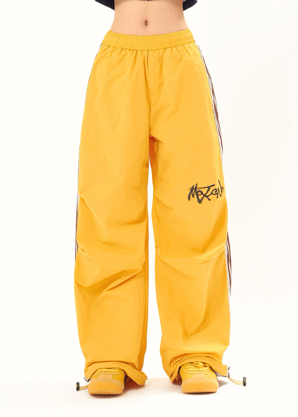 Loose Fashion Brand Pleated Paratrooper Casual Trousers Men