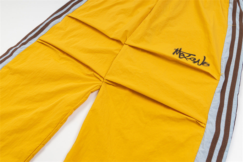 Loose Fashion Brand Pleated Paratrooper Casual Trousers Men