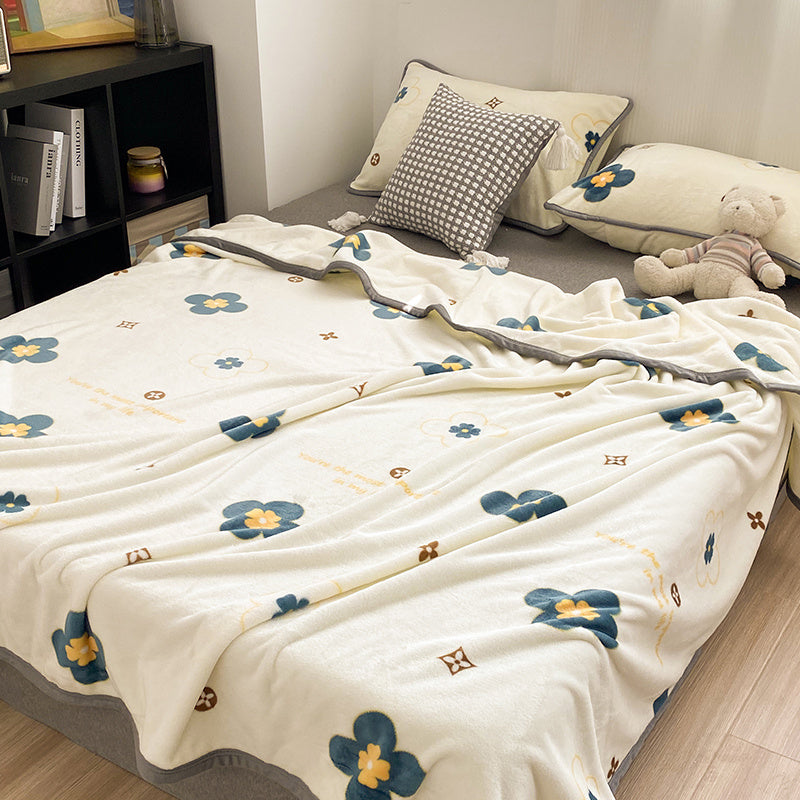 Creative Printed Double-sided Milk Velvet Blanket