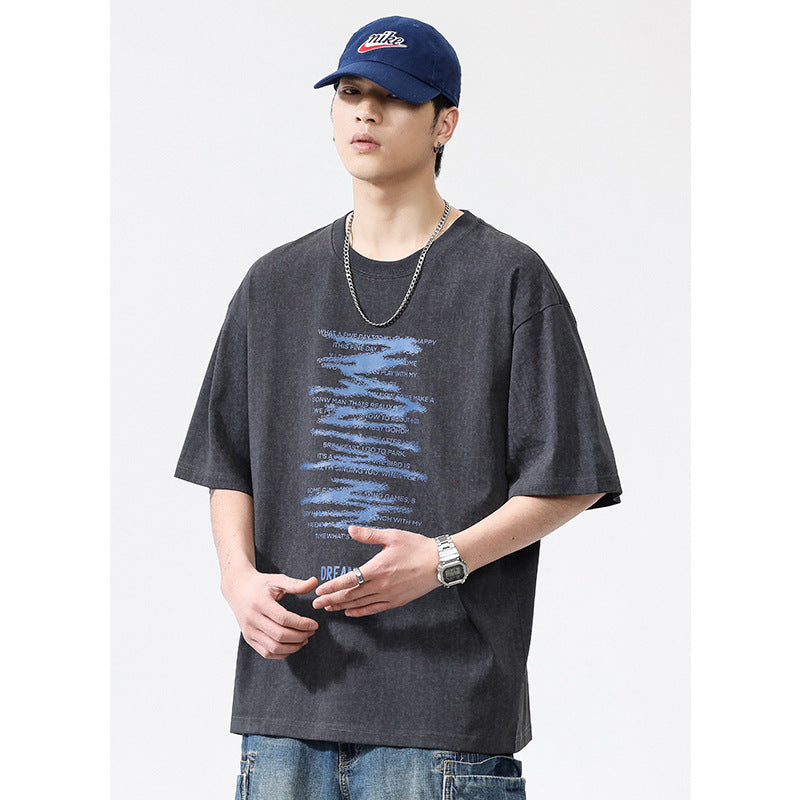 American T-shirt Printed Loose Casual