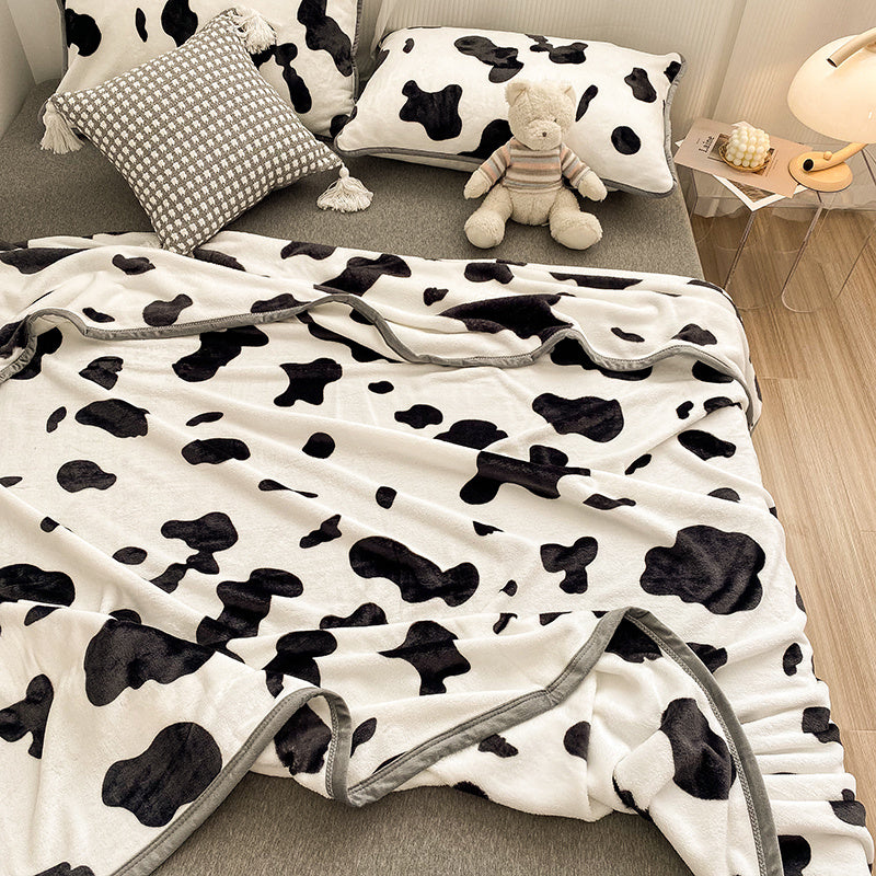 Creative Printed Double-sided Milk Velvet Blanket