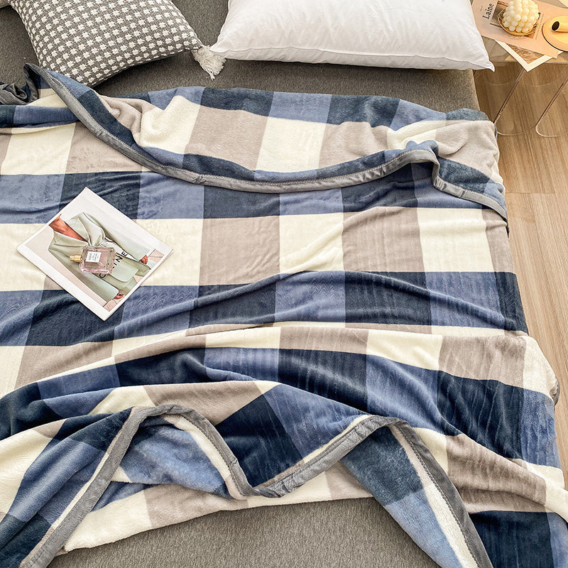 Creative Printed Double-sided Milk Velvet Blanket