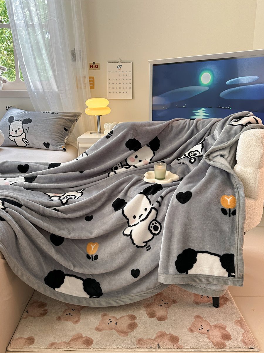 Creative Printed Double-sided Milk Velvet Blanket