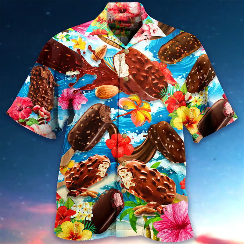 Men's Design Trend 3D Digital Printing Shirt